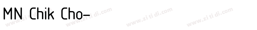 MN Chik Cho字体转换